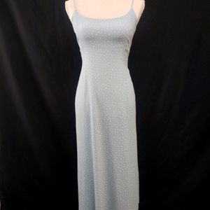 Rare "Colleen" Dress Brandy Melville Dusty Blue White Floral Print One Sz Small